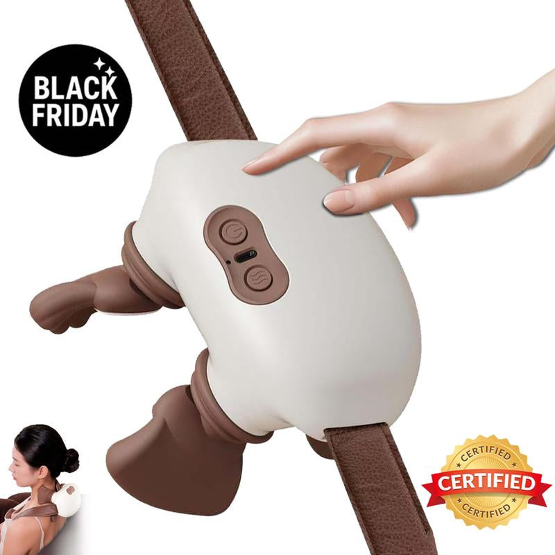 Professional Handheld Neck and Shoulder Massager with Realistic Touch, Three Speed Settings, Unisex - Ideal Christmas Gift